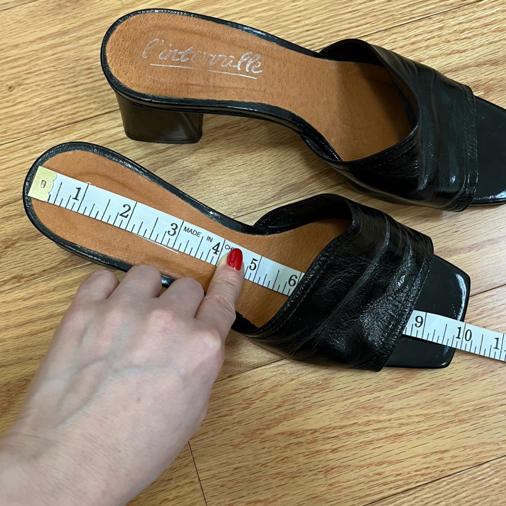 L’Intervalle Black Patent Leather Mule Sandal - Picture 10 of 10